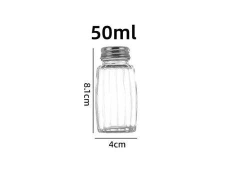 Small Glass Spice Jars with Lids — view 3