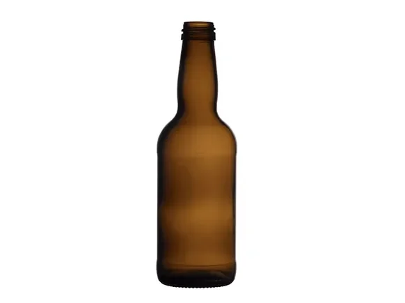 Amber Beverage Container Glass Drink Bottle — main view