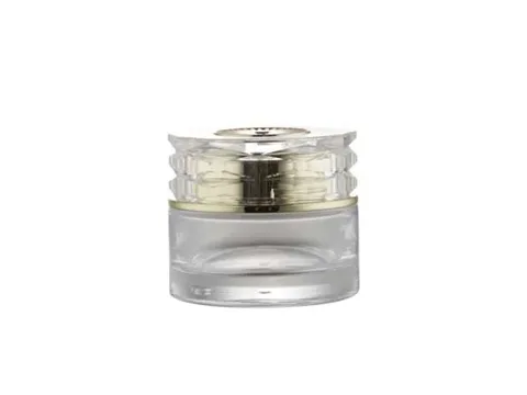 Glass Cosmetic Jars with Lids — view 1