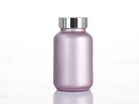 () Glass Pill Packer Bottles with Lids — view 3