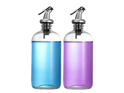Premium Glass Mouthwash Bottles with Dispenser