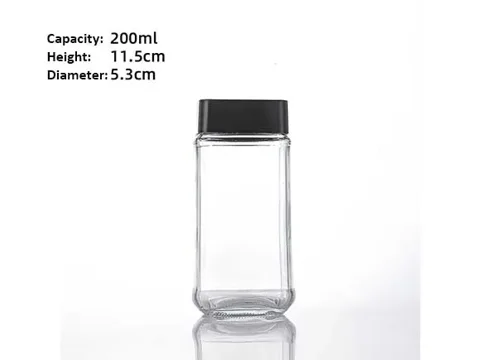 Square Glass Coffee Food Storage Jars with Lids — view 2