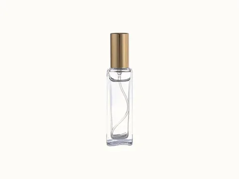 Stained Golden Glass Perfume Bottle — view 1