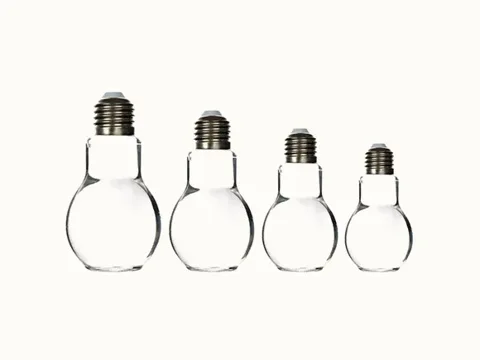 m// Clear Glass Beverage Bottles — view 3