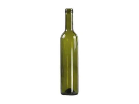 Bordeaux Green Glass Wine Bottle and