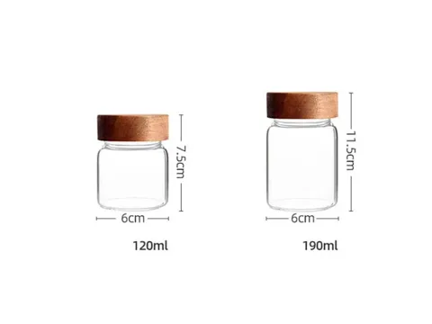 High Borosilicate Glass Food Storage Jars with Screw Cap — view 3