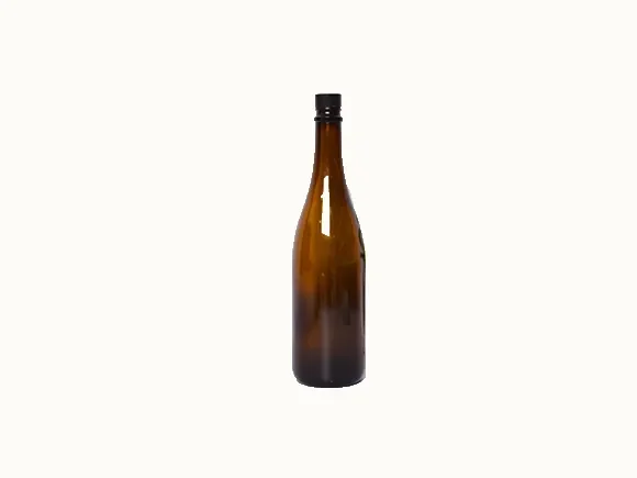 Brown Glass Champagne Bottle — main view