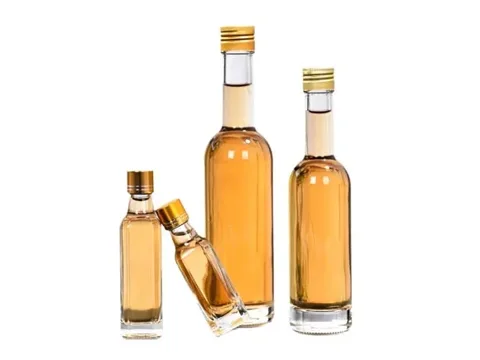 Glass Mini Olive Oil Bottles with Screw Caps