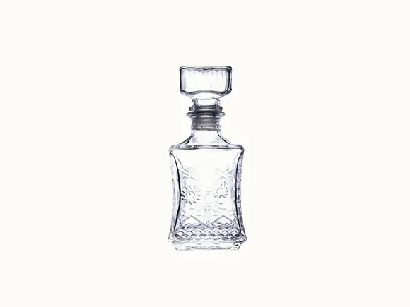 Clear Glass Wine Bottle — main view