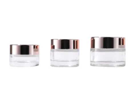 Clear Glass Face Cream Jars