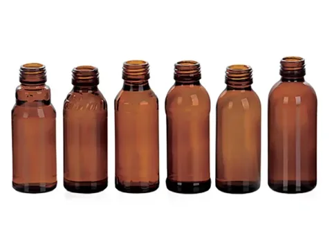 PP28 Amber Glass Medicine Bottles — view 2