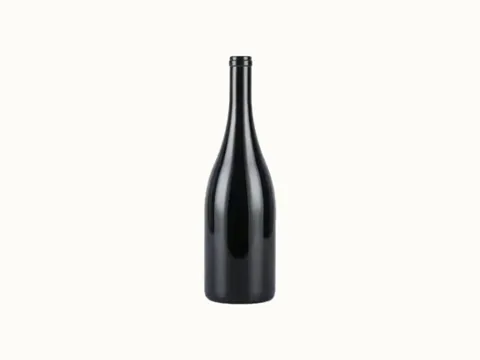 Black Olive Green Glass Wine Burgundy Bottle With Cork