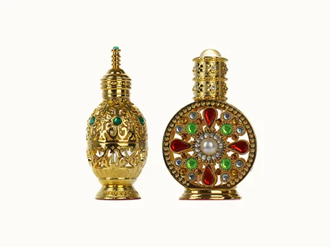 Gold-plated Essential Oil Bottle with Dropper