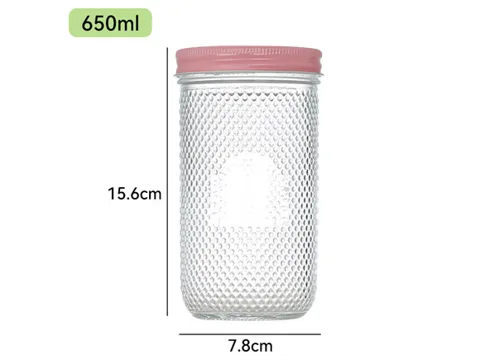 Wide Mouth Glass Pickle Jars With Metal Lids — view 4