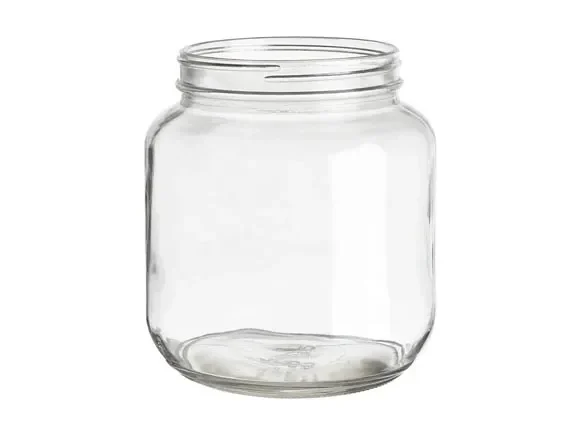 Large Glass Storage Jars Wide Mouth Containers — main view
