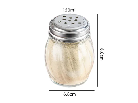 Transparent Glass Spice Bottles — view 2
