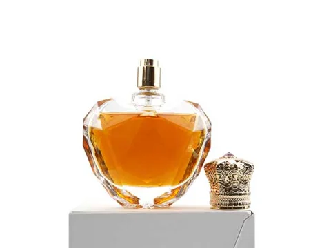 Elegant Heart Perfume Crimp Spray Bottles With Lids — view 2