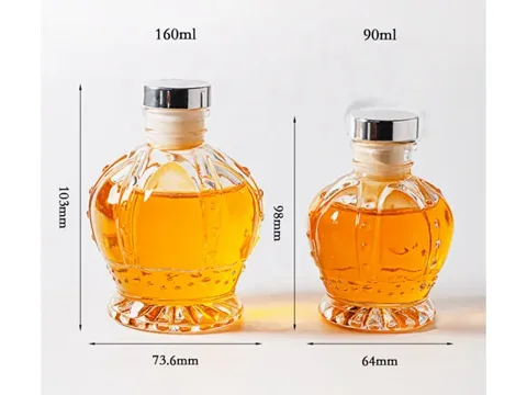 Crown Glass Diffuser Bottles Cork Sealing — view 2