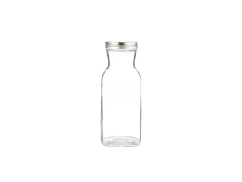 Wide Mouth Glass Juice Bottles