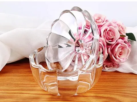 () Pumpkin Glass Storage Candy Jars With Lids — view 2