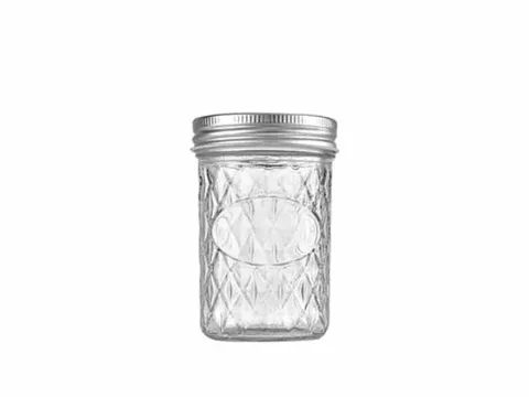 Wide Mouth Canning Food Storage Jars in With Metal — view 2