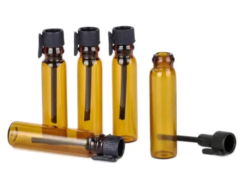 Mini Amber Glass Vials