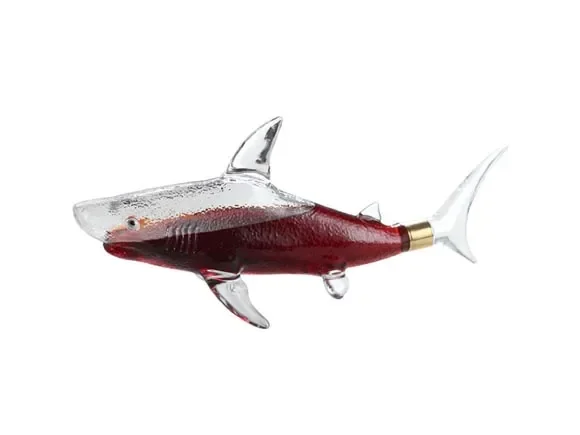 High Borosilicate Shark Glass Liquor Bottle Whiskey Gin Rum — main view