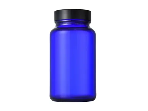Blue Glass Pharmaceutical Bottles — view 2
