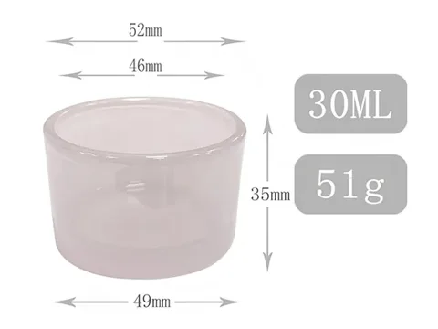 () Pink Glass Candle Jars — view 5
