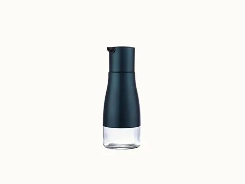 Blue Glass Vinegar Bottles — view 3