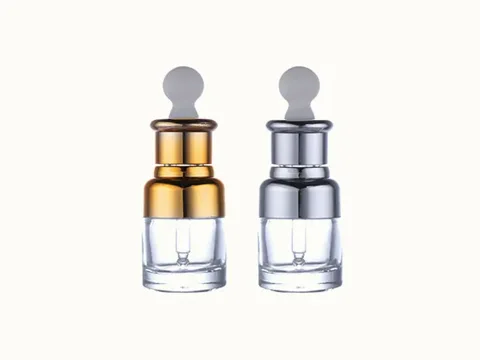Transparent Essential Oil Bottle with Dropper