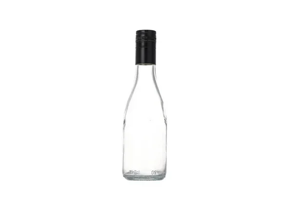 Clear Glass Mini Prosecco Champagne Wine Bottles — main view