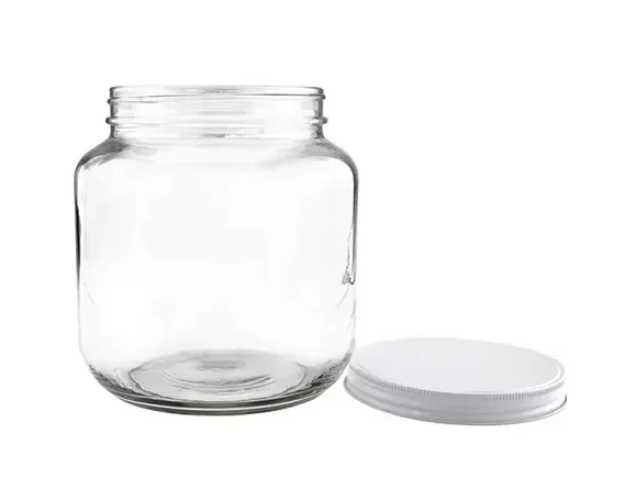 Round Large Glass Jar with Lid — main view