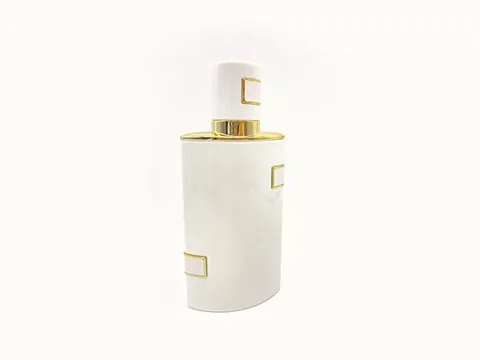 White Glass Fragrance Perfume Bottles — view 1