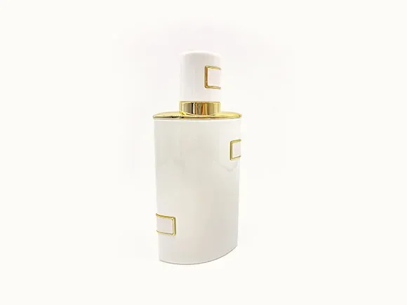 White Glass Fragrance Perfume Bottles — main view