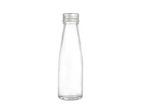 Glass Drink Containers with Lids Beverage Bottles