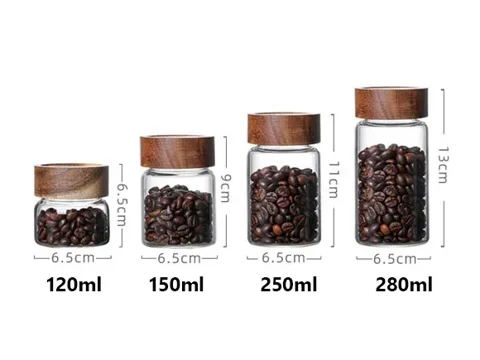 High Borosilicate Glass Food Storage Jars with Screw Cap — view 2