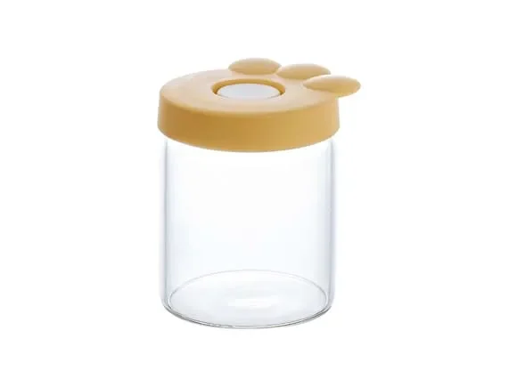 Round High Borosilicate Gourmet Glass Storage Jars — main view