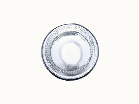 Clear Glass Bubble Water Bottle — view 2
