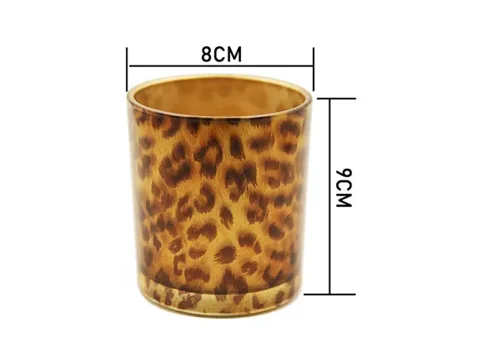 Leopard Print Glass Jars — view 2