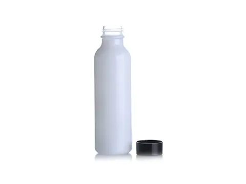 White Cosmetic Glass Bottles — view 3