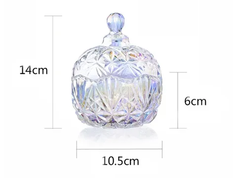 Glass Candle Vessel With Lid — view 4