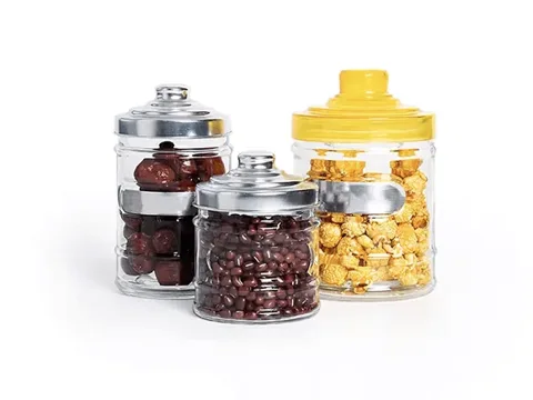 Glass Jar With Lid and Label — view 2