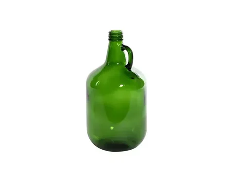 Green Glass Beer Bottle Jug