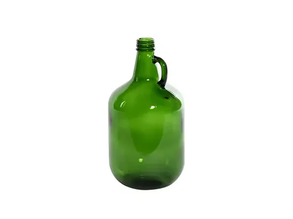 Green Glass Beer Bottle Jug — main view