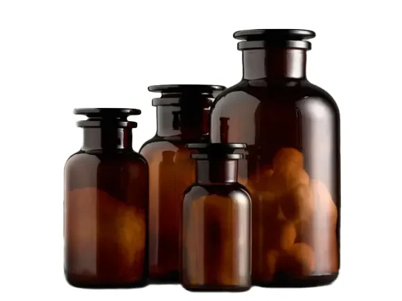 Amber Vintage Apothecary Jars — main view