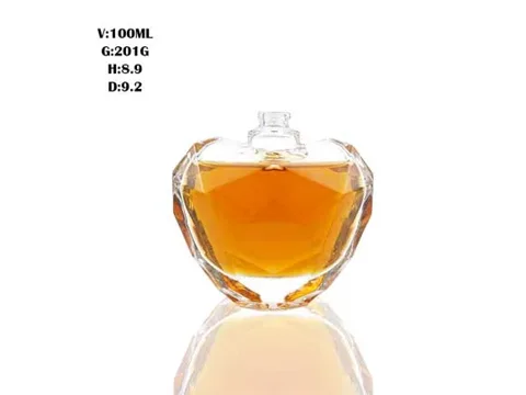 Elegant Heart Perfume Crimp Spray Bottles With Lids — view 3