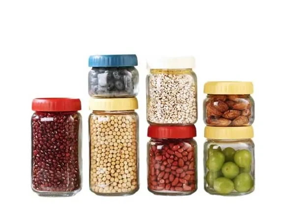 () () () Glass Food Storage Pickle Jars With — main view