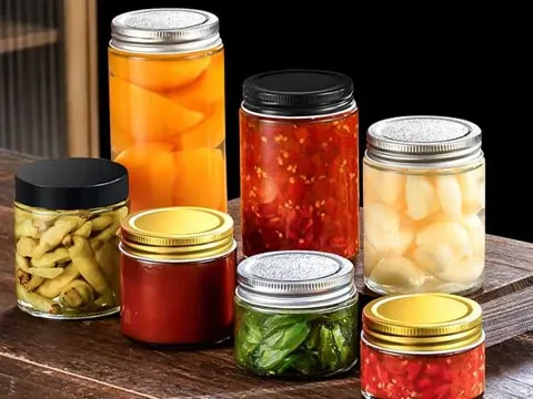 Glass Pickle Jars with Lids — view 4
