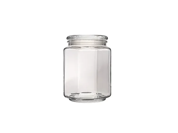 Clear Glass Storage Jar — main view